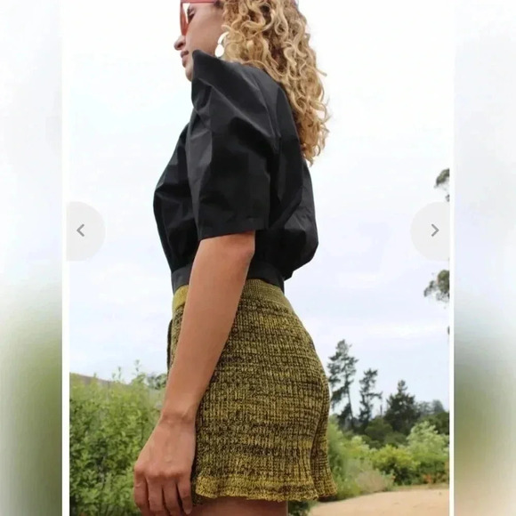 MARIA DORA FRILL CASHMERE BLEND SHORTS SIZE S - Picture 3 of 6